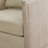 Claude Premium Leather Swivel Cane Chair - Modern Swivel Chair | Swivel Accent Chairs | Kinwell Furniture | Swivel Armchairs